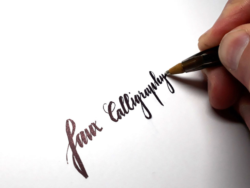 How To Write Gothic Calligraphy With A Normal Pen In This Mastering 